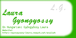 laura gyongyossy business card