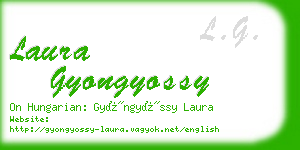 laura gyongyossy business card